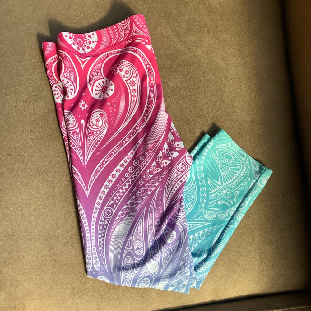 GearBunch cropped ombré leggings- NEVER WORN!!!!!!